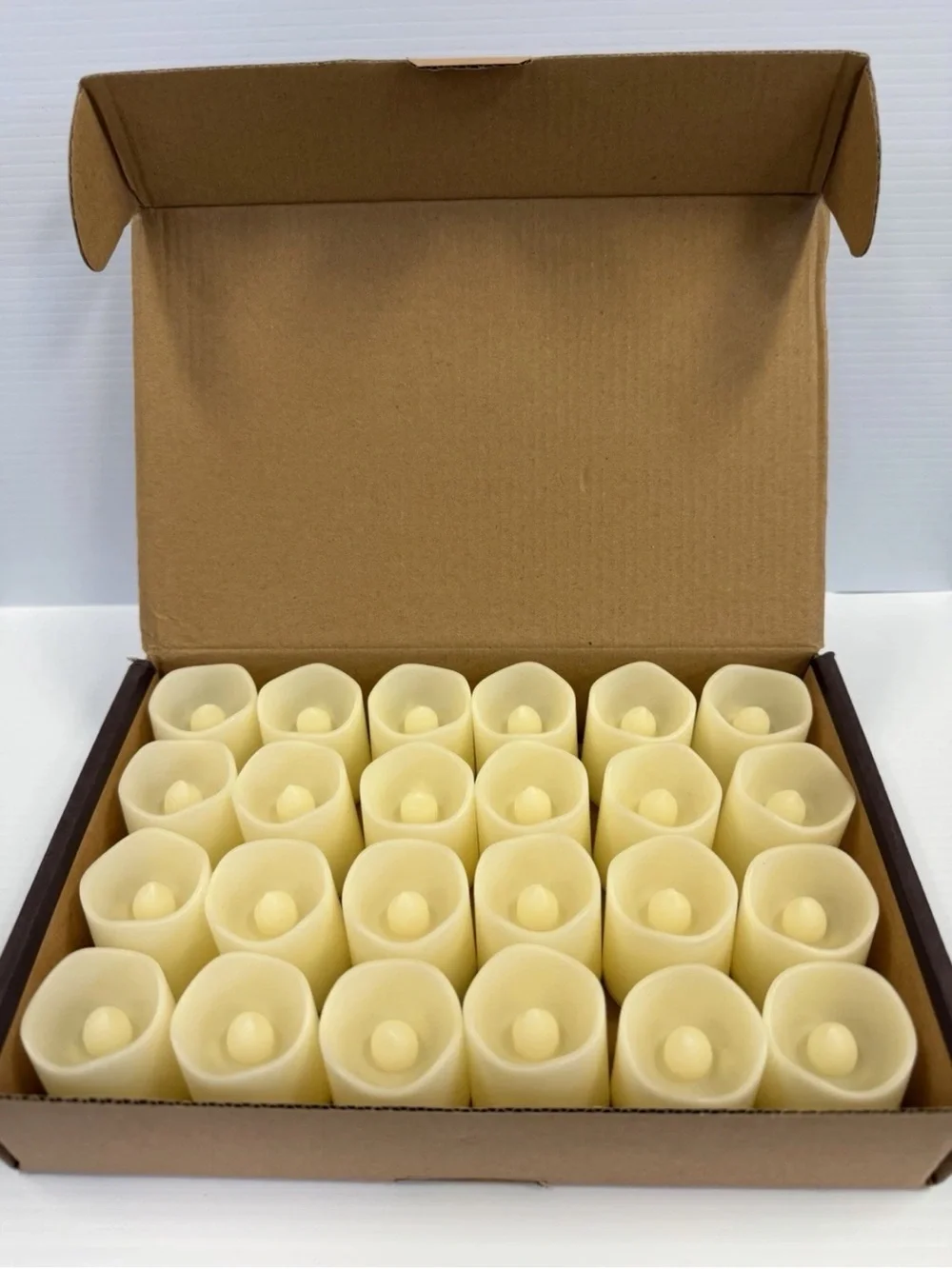 24 LED Flameless Votive Candles-Warm White-Battery Operated 200+Hour Runtime